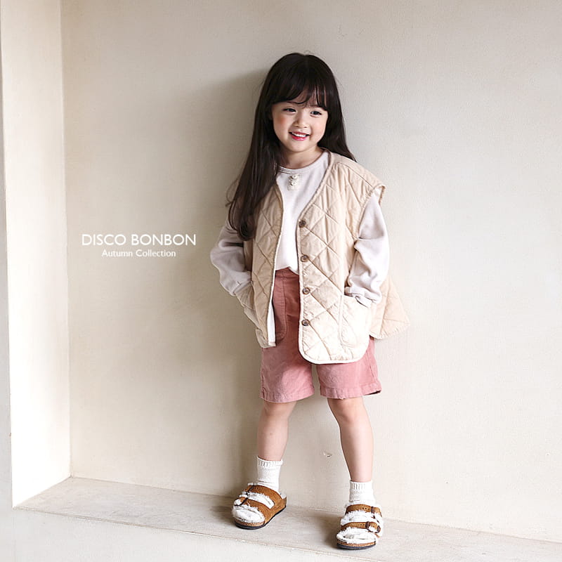 Disco Bonbon - Korean Children Fashion - #fashionkids - Beige Vest - 4