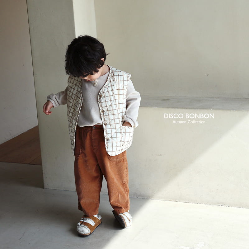 Disco Bonbon - Korean Children Fashion - #kidsshorts - Point Waffle Tee - 11