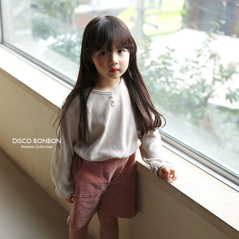 Disco Bonbon - Korean Children Fashion - #minifashionista - Point Waffle Tee - 3