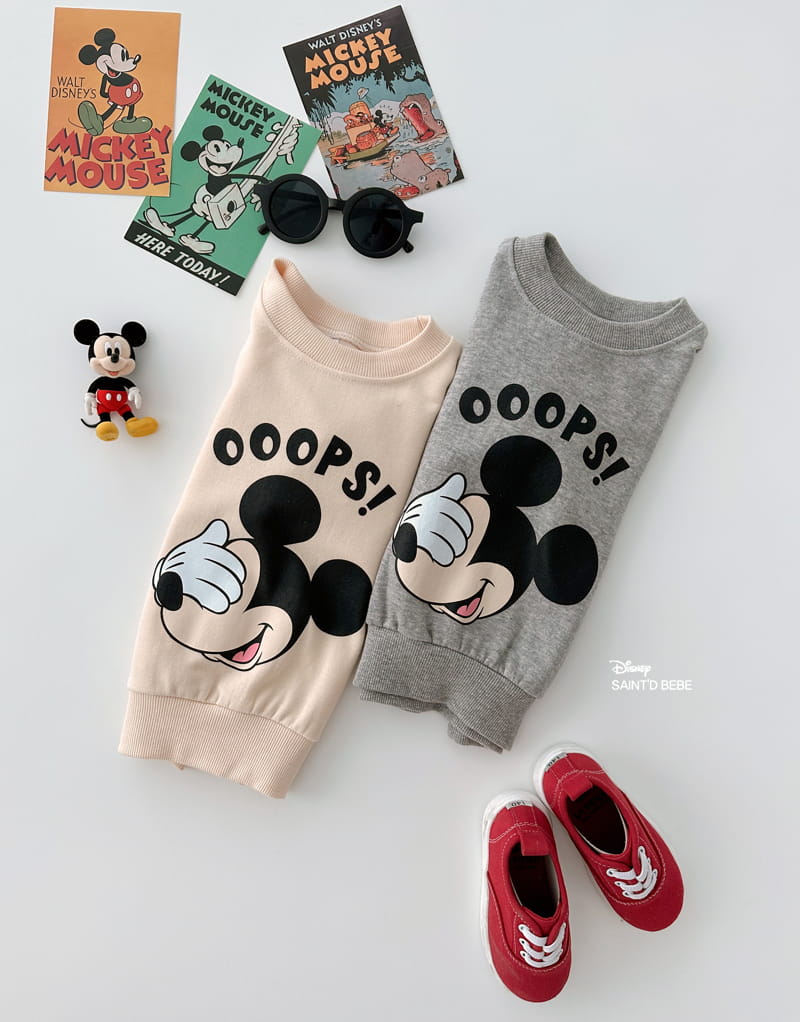 Dsaint - Korean Baby Fashion - #babygirlfashion - Oops M Sweatshirt - 4