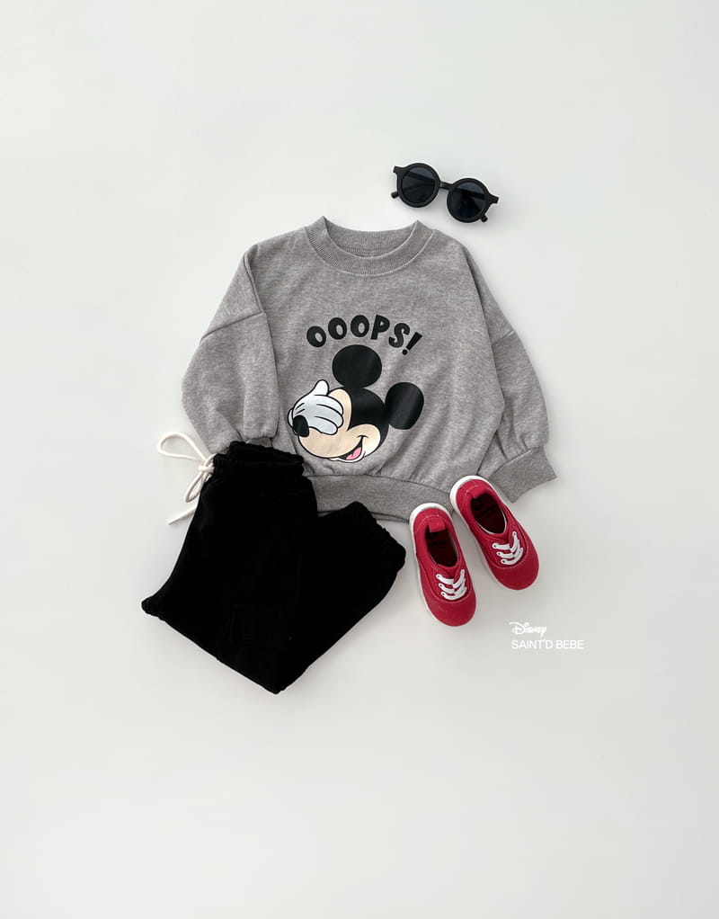 Dsaint - Korean Baby Fashion - #babyootd - Oops M Sweatshirt - 6