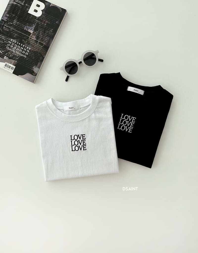 Dsaint - Korean Children Fashion - #childofig - Triple Love Tee - 4