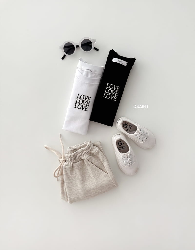 Dsaint - Korean Children Fashion - #fashionkids - Triple Love Tee - 7