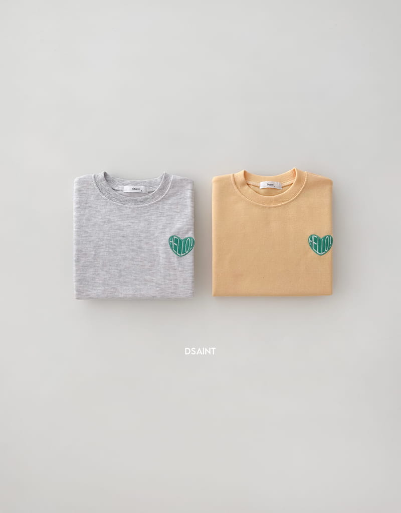 Dsaint - Korean Children Fashion - #discoveringself - Hello Heart Embroidery Sweatshirt - 4