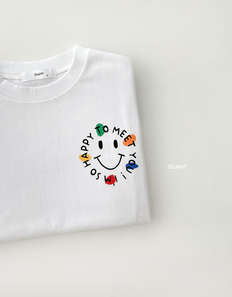 Dsaint - Korean Children Fashion - #kidsshorts - I AM Smile Tee - 2