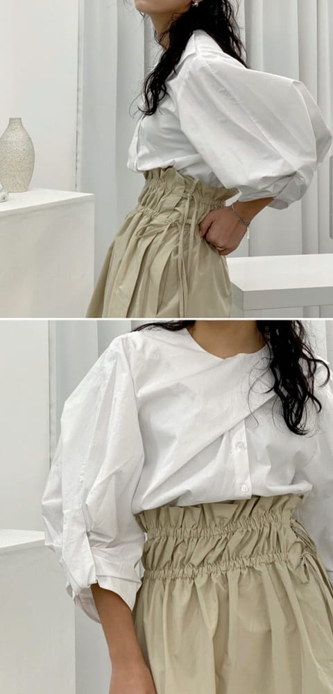 French Chic - Korean Women Fashion - #momslook - Lemer Sleeve Blouse - 3