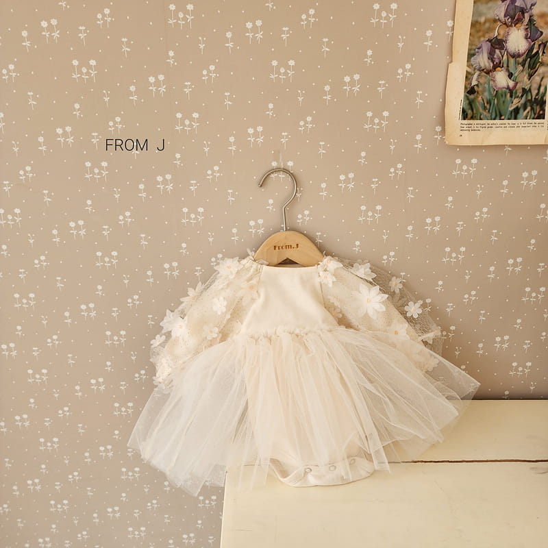 From J - Korean Baby Fashion - #babyclothing - Flower Bling Shasha Bodysuit - 8