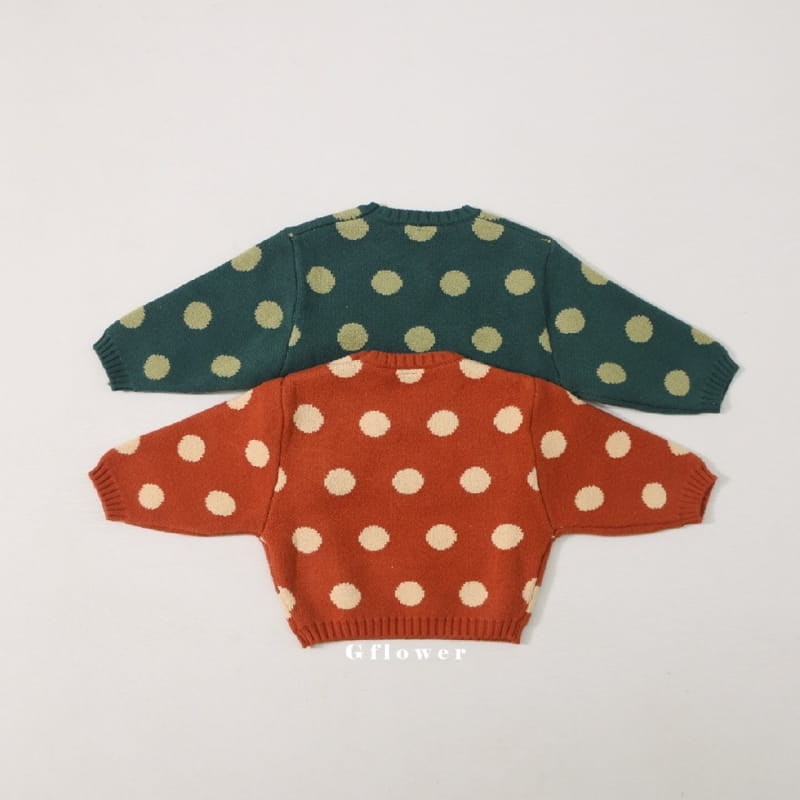 G Flower - Korean Children Fashion - #childrensboutique - Dot Knit Tee - 4