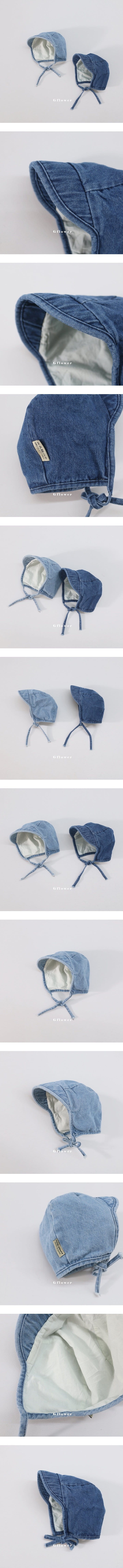 G Flower - Korean Children Fashion - #todddlerfashion - Aga Denim Bonnet