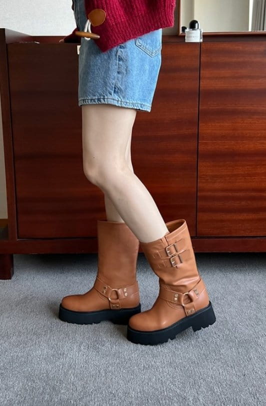 Golden Shoe - Korean Women Fashion - #womensfashion - ka9016 Boots - 5