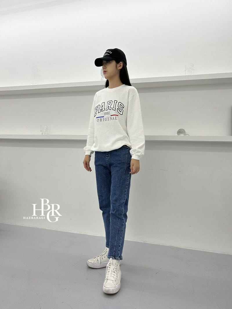 Haebaragi - Korean Children Fashion - #Kfashion4kids - Paris Embrodiery Sweatshirt - 12