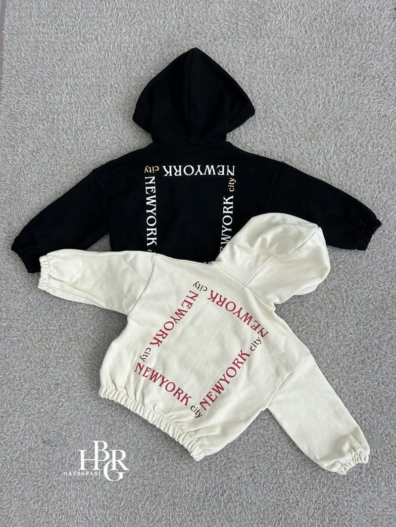 Haebaragi - Korean Children Fashion - #childofig - New York Hoody Zip-up - 2