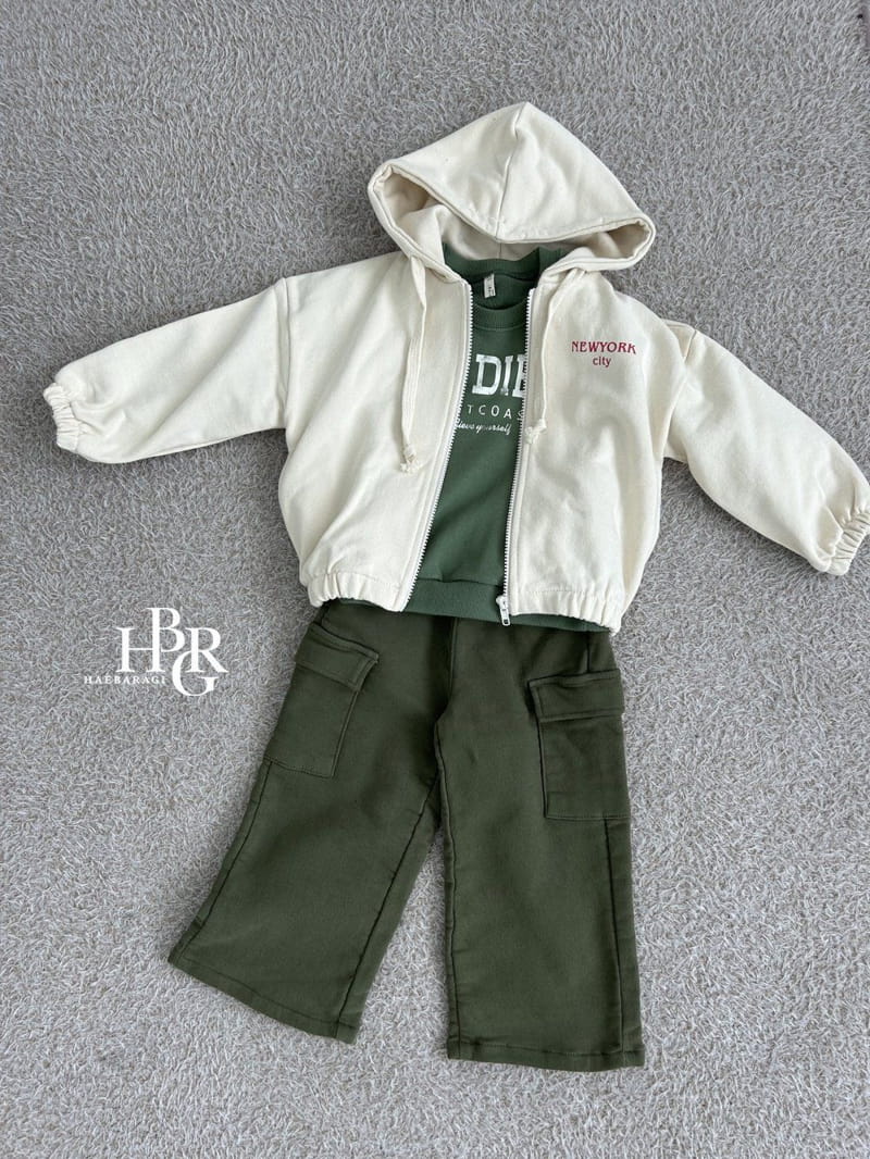 Haebaragi - Korean Children Fashion - #kidsshorts - New York Hoody Zip-up - 7