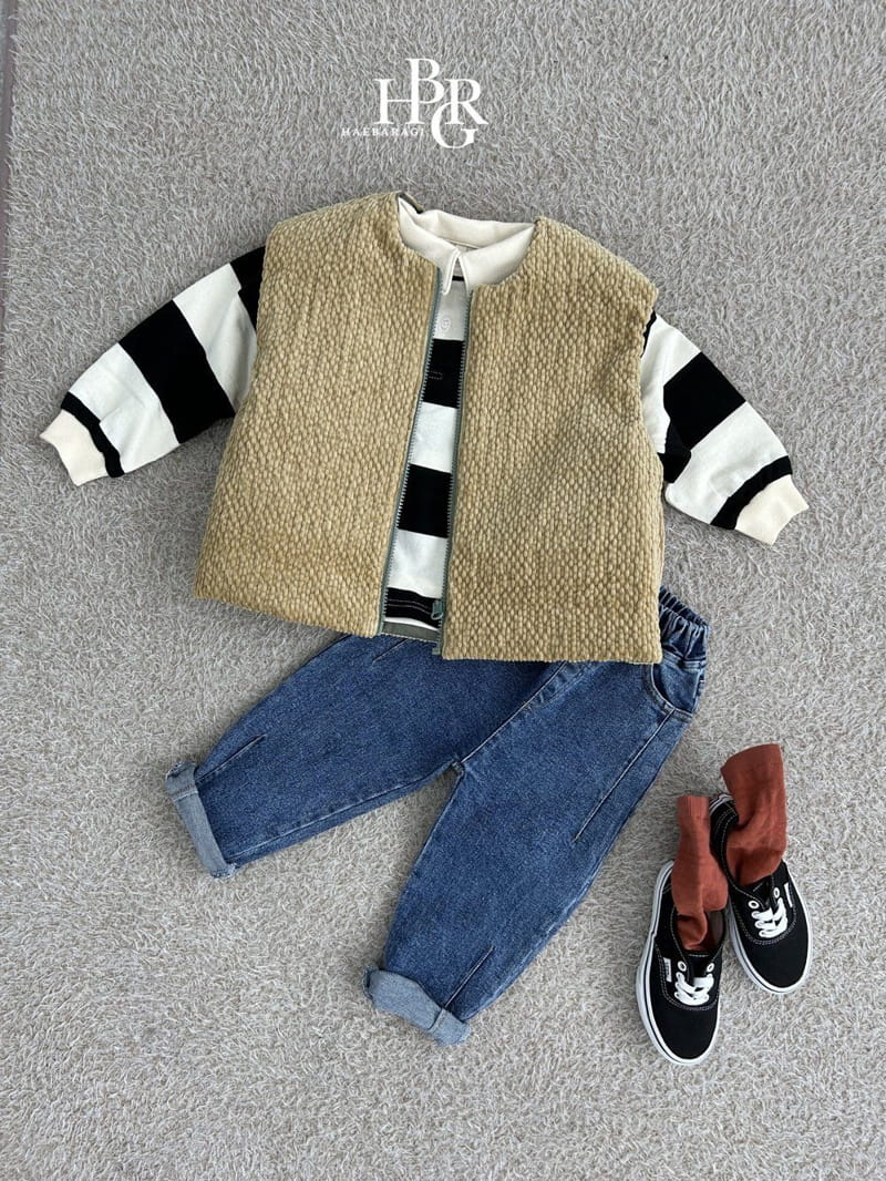 Haebaragi - Korean Children Fashion - #magicofchildhood - Corduroy Reversible Vest - 12