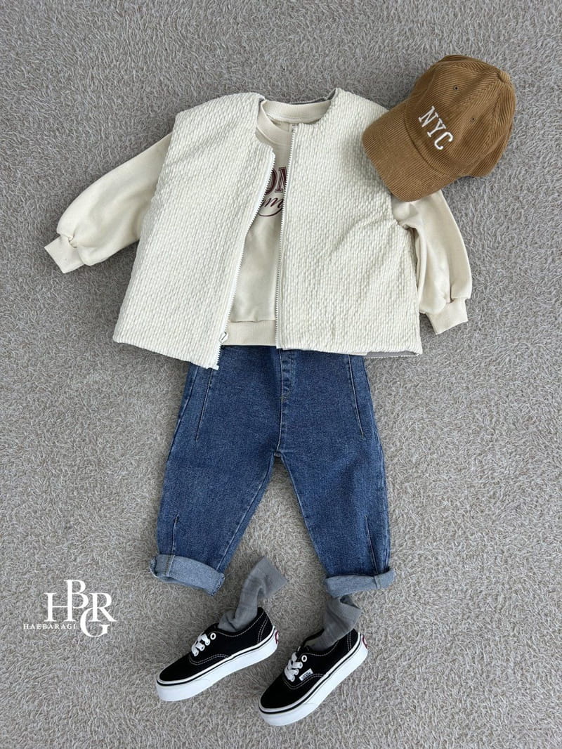 Haebaragi - Korean Children Fashion - #toddlerclothing - Slit Jeans - 6