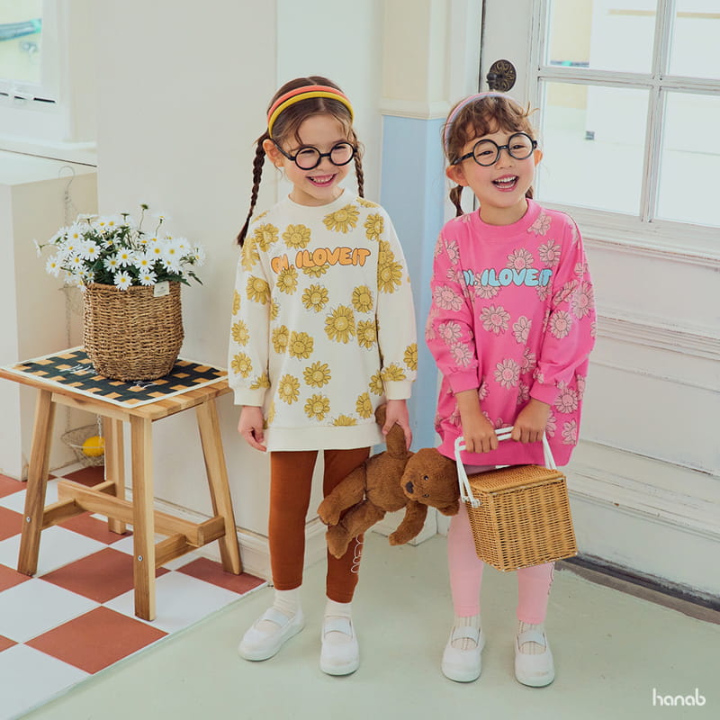 Hanab - Korean Children Fashion - #Kfashion4kids - Sun Flower Top Bottom Set