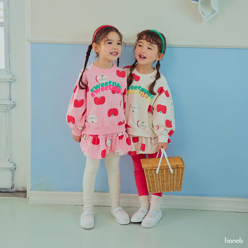 Hanab - Korean Children Fashion - #discoveringself - Apple Top Bottom Set - 11