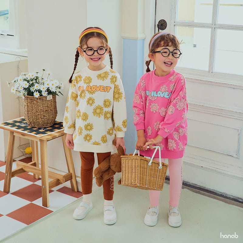 Hanab - Korean Children Fashion - #magicofchildhood - Sun Flower Top Bottom Set - 3