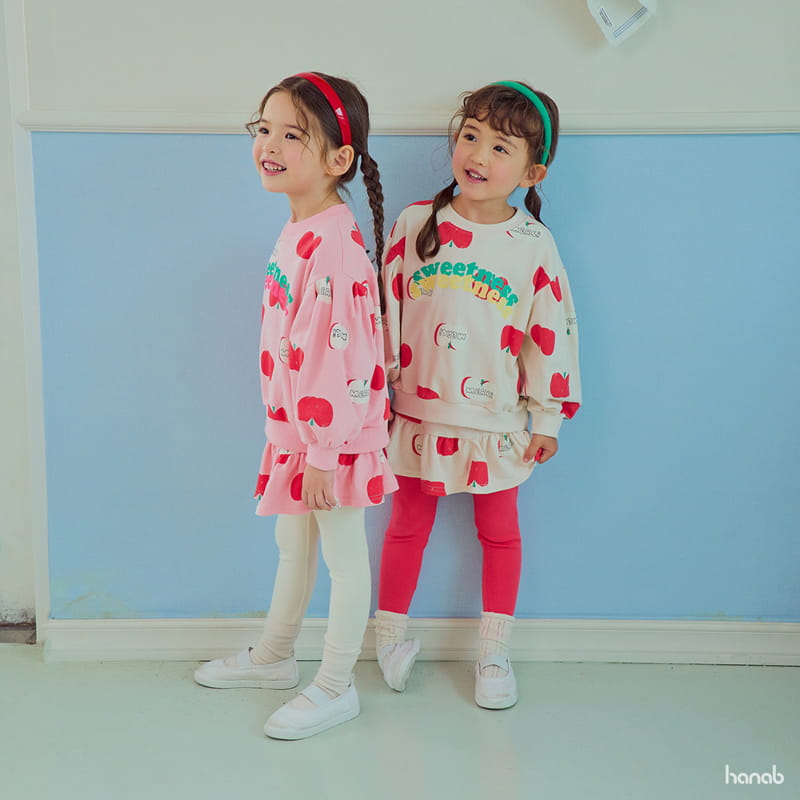 Hanab - Korean Children Fashion - #magicofchildhood - Apple Top Bottom Set - 2