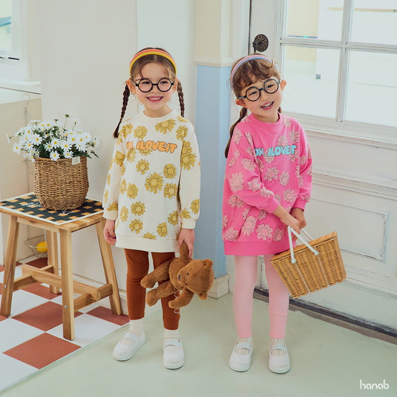 Hanab - Korean Children Fashion - #magicofchildhood - Sun Flower Top Bottom Set - 4