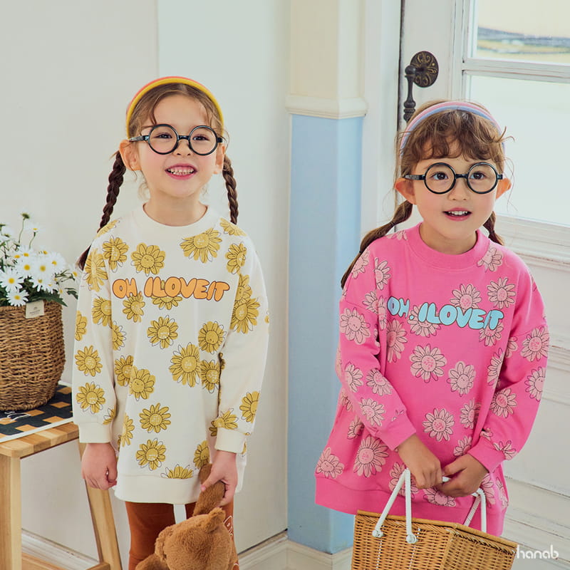 Hanab - Korean Children Fashion - #prettylittlegirls - Sun Flower Top Bottom Set - 5