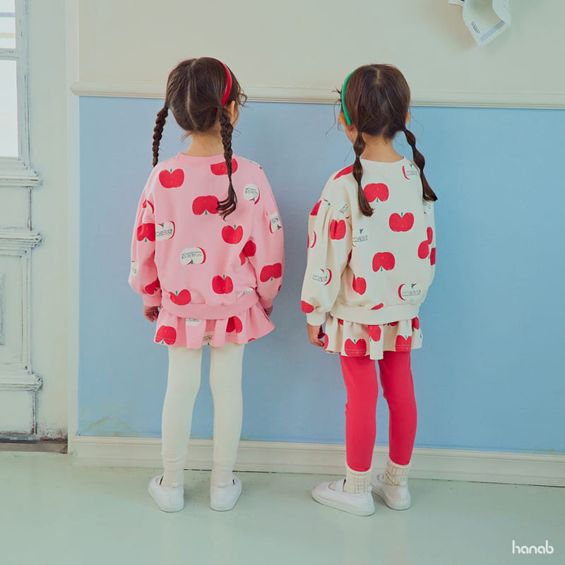 Hanab - Korean Children Fashion - #minifashionista - Apple Top Bottom Set - 4