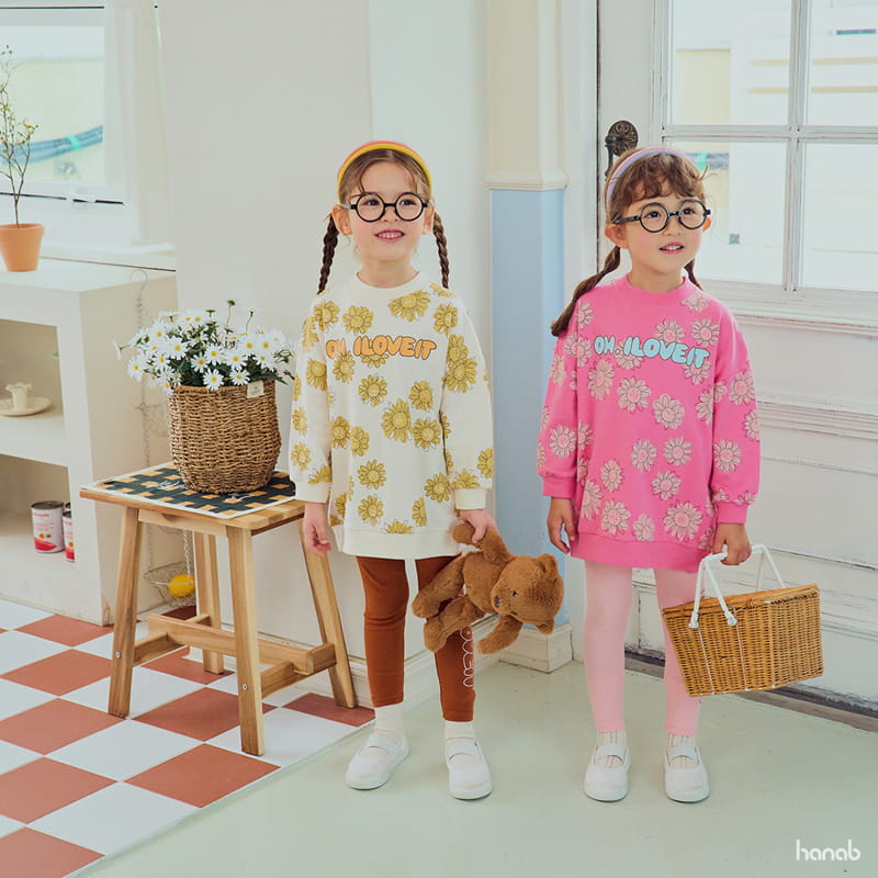 Hanab - Korean Children Fashion - #todddlerfashion - Sun Flower Top Bottom Set - 6