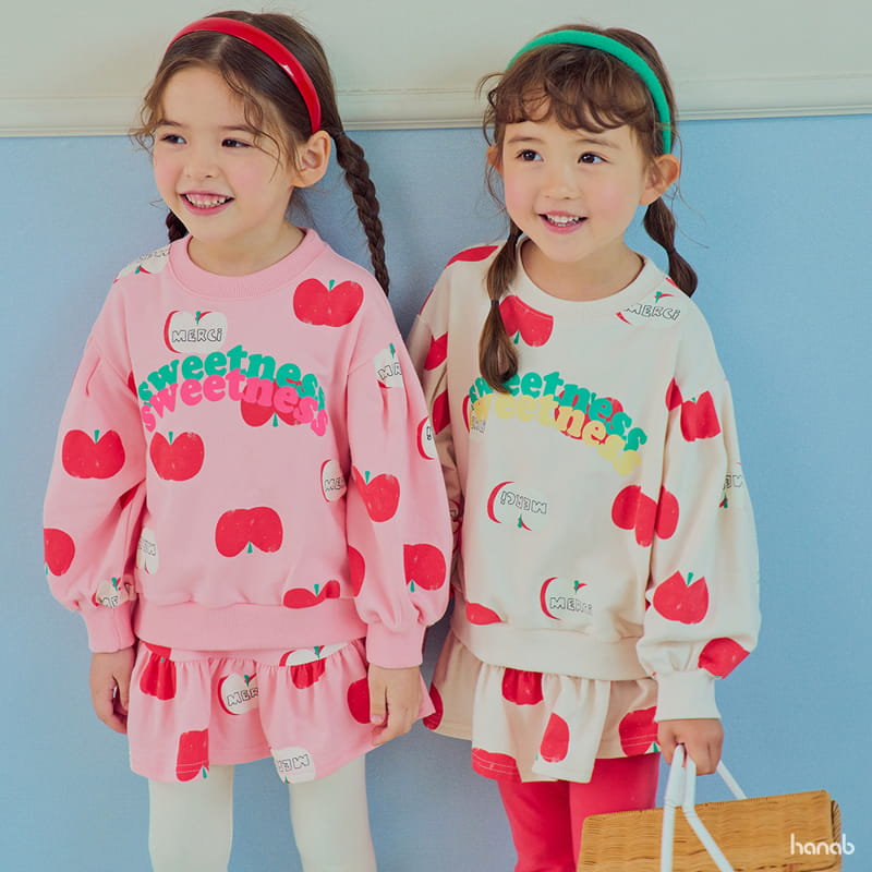 Hanab - Korean Children Fashion - #toddlerclothing - Apple Top Bottom Set - 6