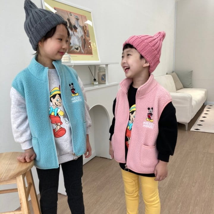 Heart Baby - Korean Children Fashion - #kidsstore - M Fleece Vest - 2