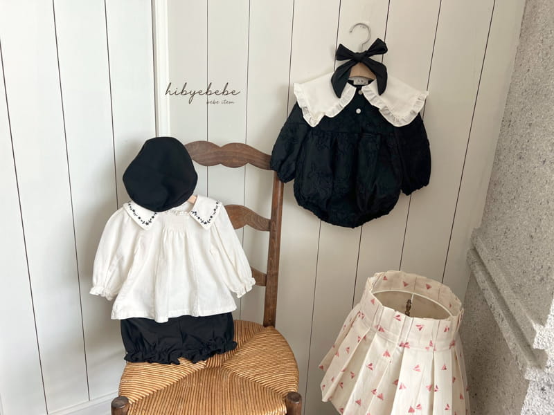 Hi Byebebe - Korean Baby Fashion - #babylifestyle - Flua Embrodiery Top Bottom Set - 8