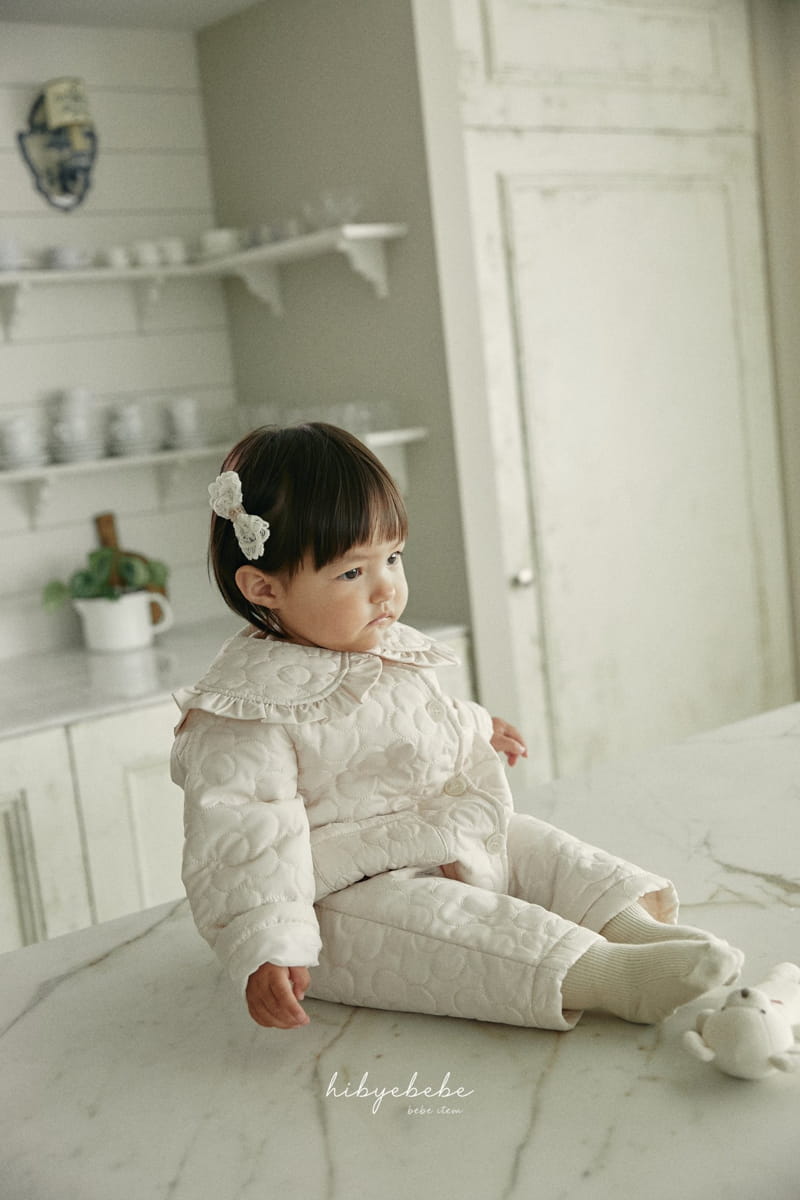 Hi Byebebe - Korean Baby Fashion - #babylifestyle - Flower Quilting Overalls - 6