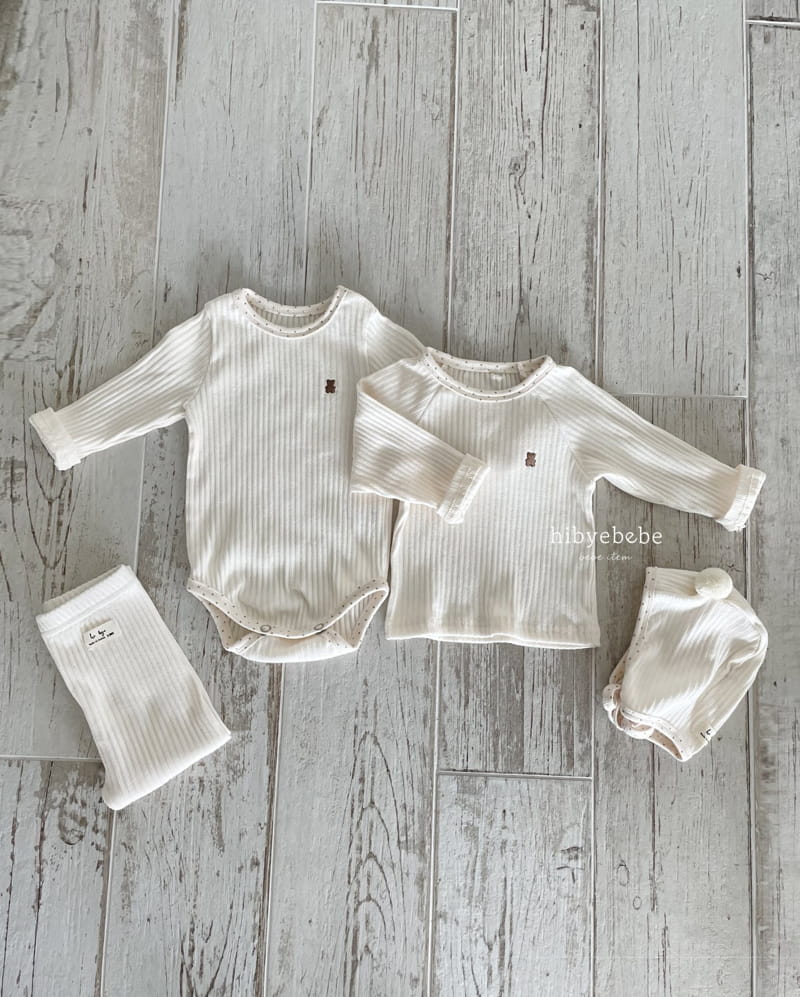 Hi Byebebe - Korean Baby Fashion - #babyootd - Pop Rib Bodysuit Set - 7