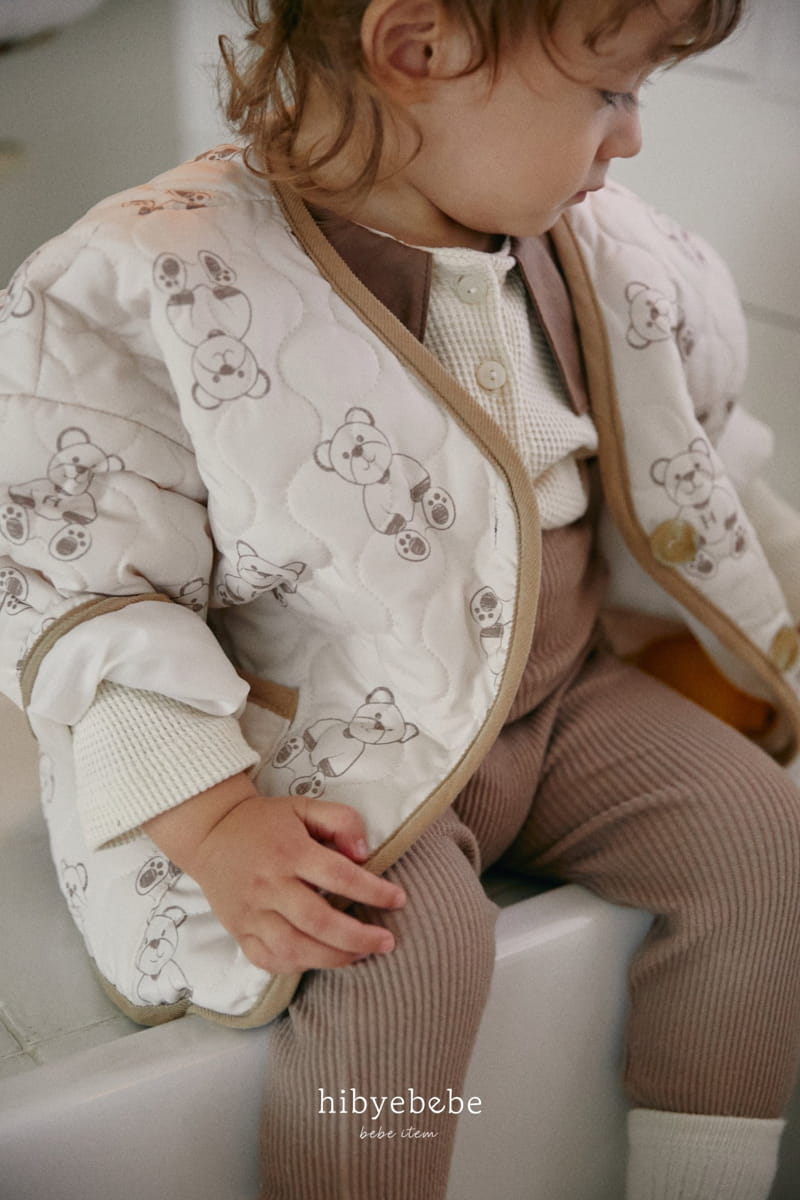 Hi Byebebe - Korean Baby Fashion - #babyootd - Hi Bear Padding Jumper - 4