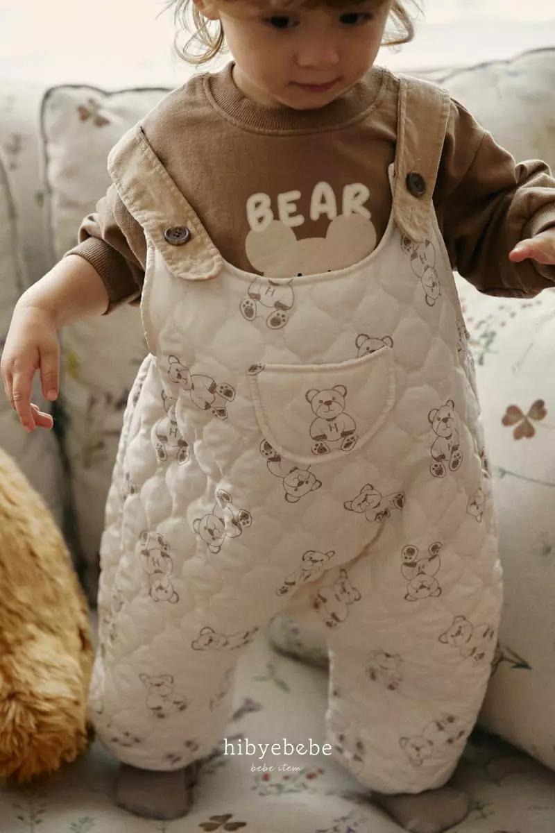 Hi Byebebe - Korean Baby Fashion - #babywear - HI Bear Padding Dungarees Pats - 4