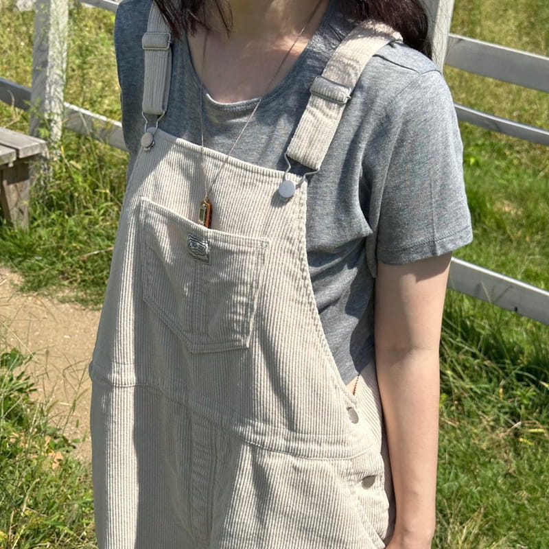 Jejeunosity - Korean Women Fashion - #womensfashion - Rib Berry Overalls - 12