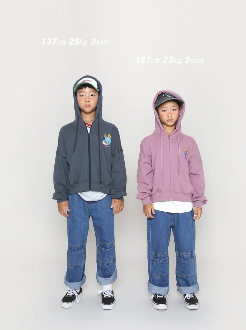 Jenny Basic - Korean Junior Fashion - #Kfashion4kids - Fishing Zip-up - 3