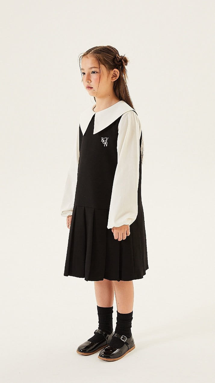 Kokoyarn - Korean Junior Fashion - #Kfashion4kids - Dear Collar One-piece