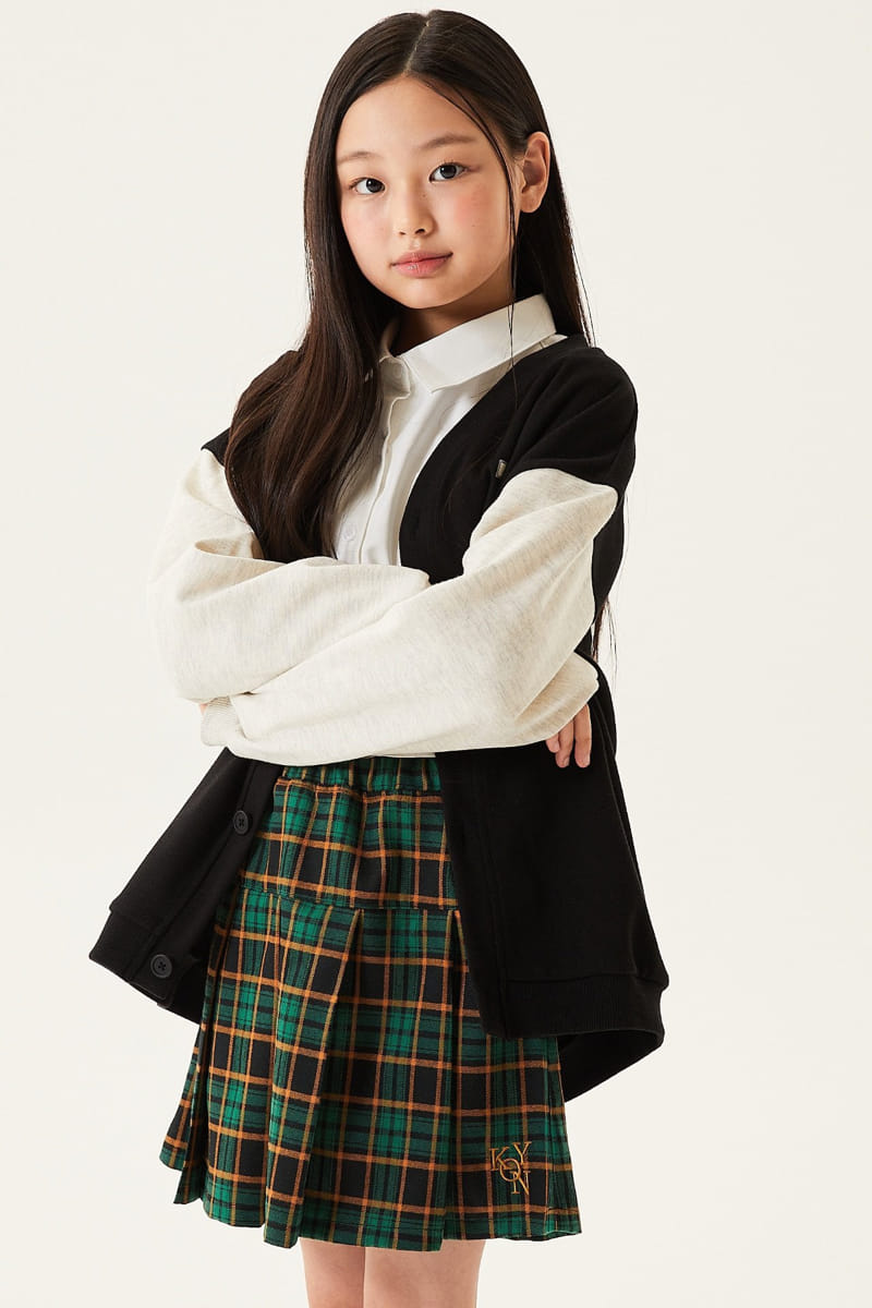 Kokoyarn - Korean Junior Fashion - #kidsstore - Baking Check Skirt - 11