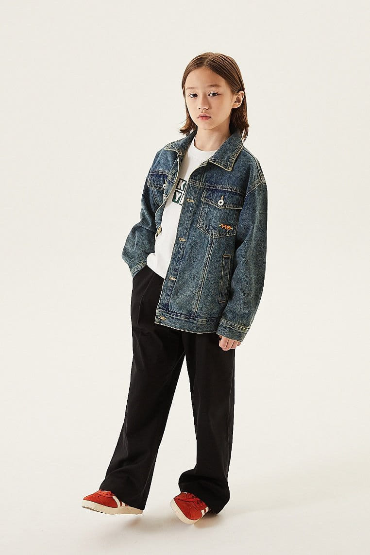 Kokoyarn - Korean Junior Fashion - #littlefashionista - Conner Denim Jacket - 5