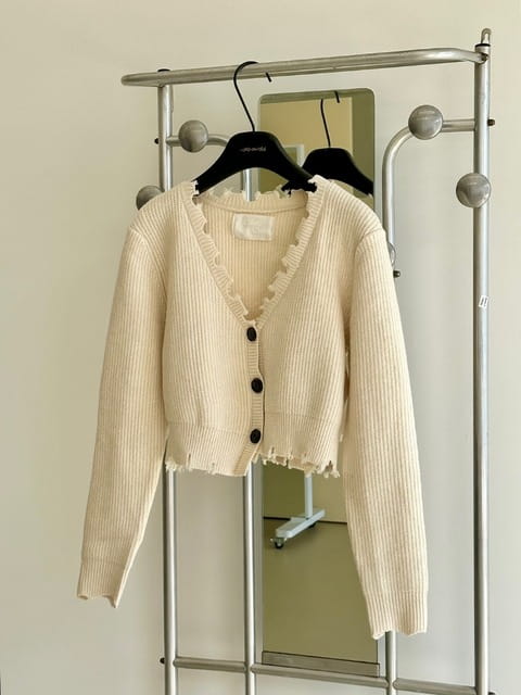 L Arc En Ciel - Korean Women Fashion - #momslook - Dover Demage Cardigan