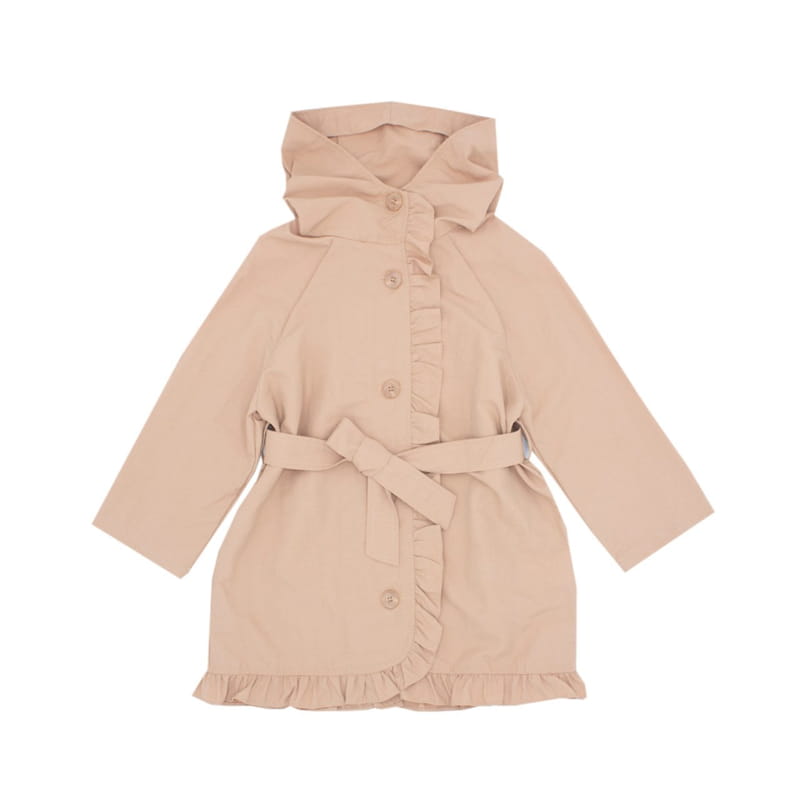 Le Bev - Korean Children Fashion - #kidzfashiontrend - Frill Windbreaker Coat - 5