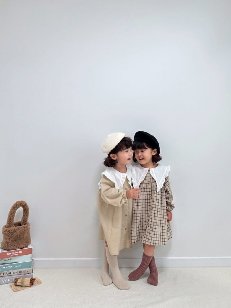 Little Rabbit - Korean Children Fashion - #Kfashion4kids - Big Collar One-piece - 6