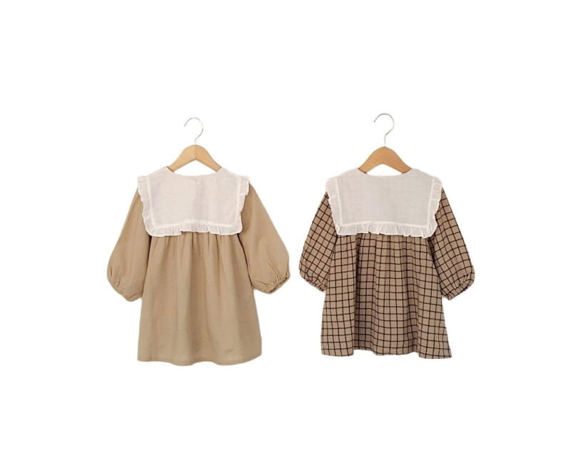 Little Rabbit - Korean Children Fashion - #discoveringself - Big Collar One-piece