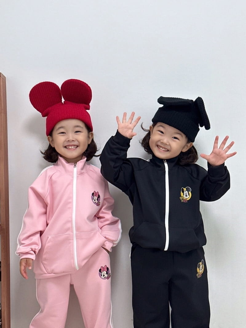 Little Rabbit - Korean Children Fashion - #kidzfashiontrend - Mark Zip-up Set