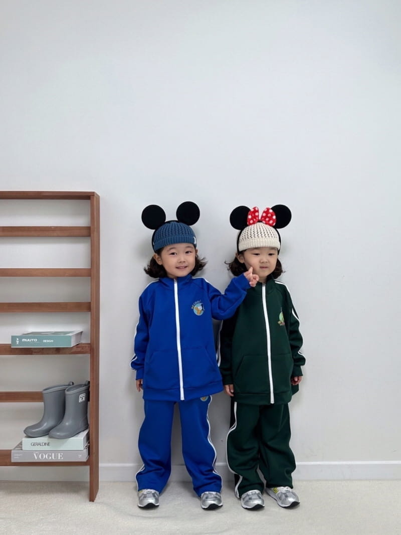 Little Rabbit - Korean Children Fashion - #minifashionista - Mark Zip-up Set - 5