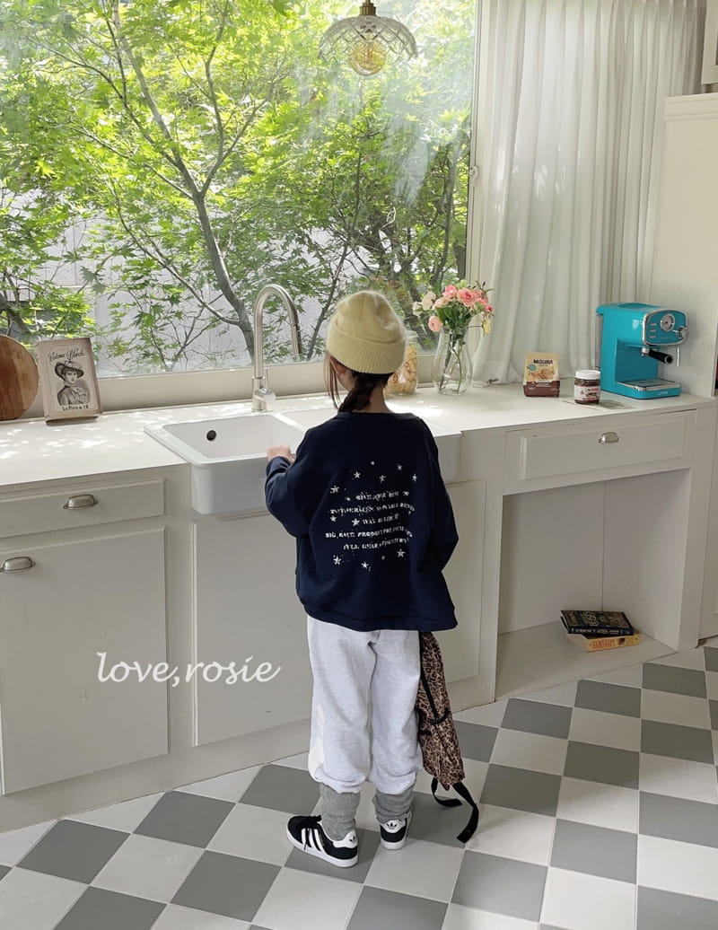 Love Rosie - Korean Children Fashion - #kidsshorts - Lettering Loose Cardigan with Mom - 5