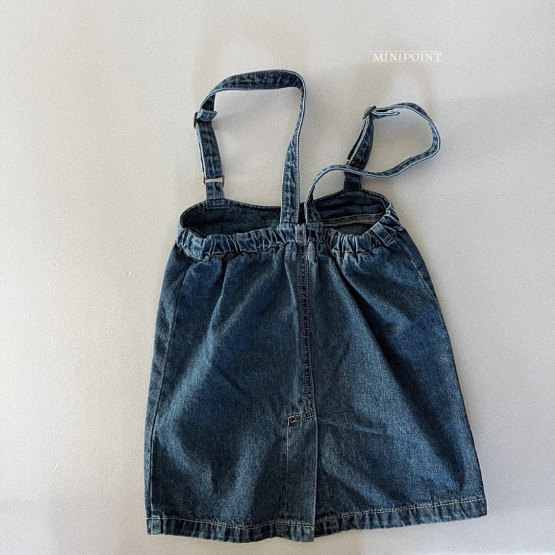 Minipoint - Korean Children Fashion - #littlefashionista - Denim Skirt Dungarees