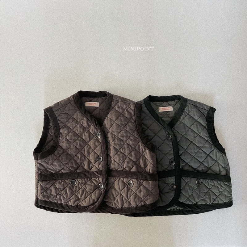 Minipoint - Korean Children Fashion - #magicofchildhood - Dark Vest