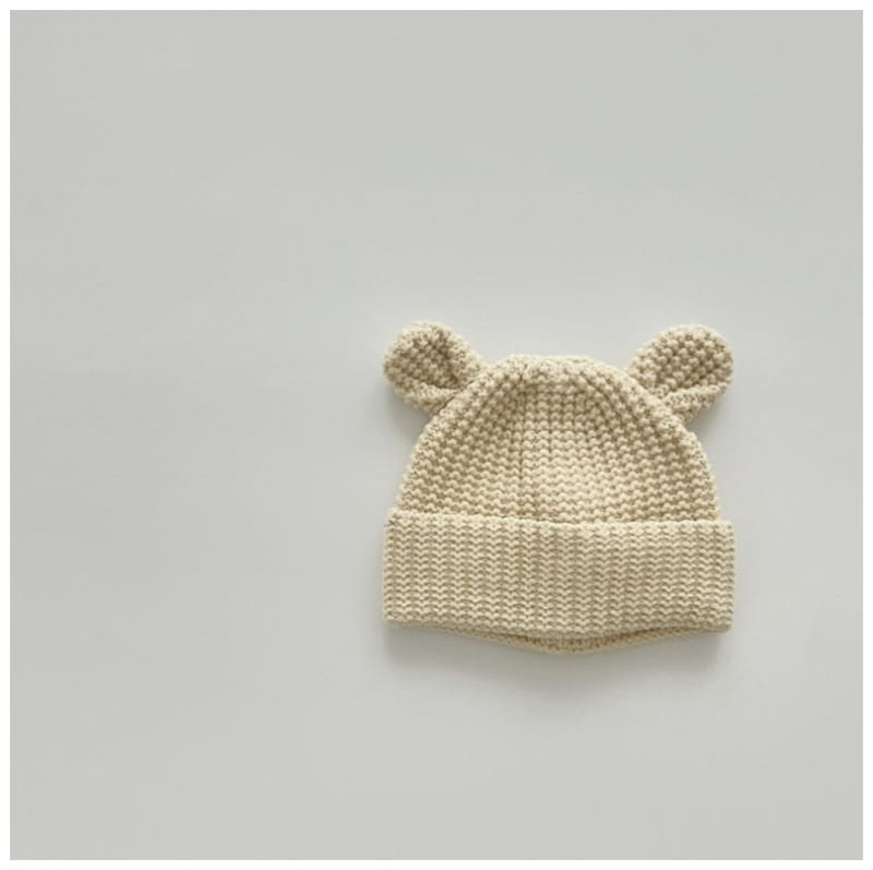 Miso - Korean Baby Fashion - #babyclothing - Bear Knit Beanie 46~50cm - 4