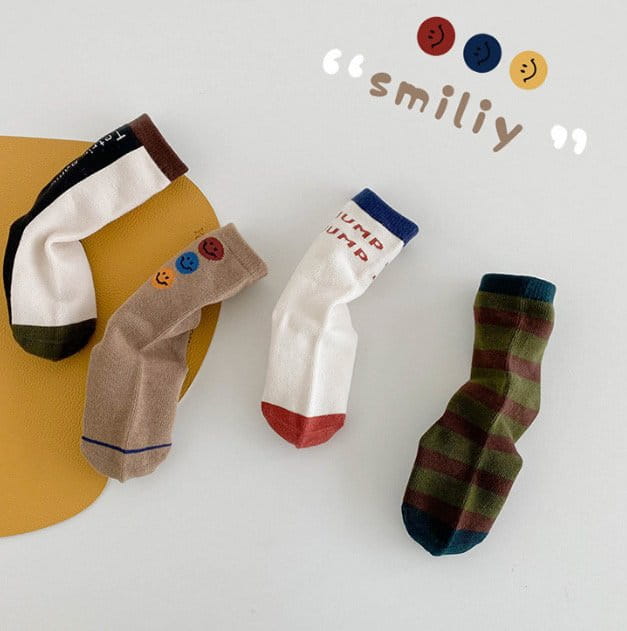 Miso - Korean Children Fashion - #Kfashion4kids - Jump Smile Socks Set